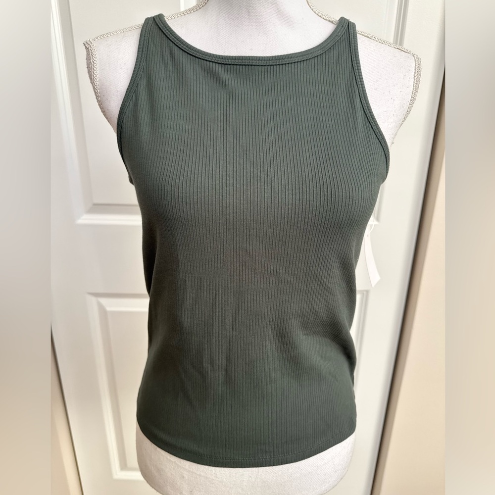 Lou & Grey - Women's Ribbed Tank Top with Bra (large)